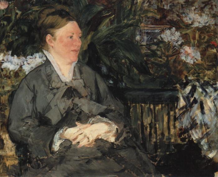 Mme Manet im Gewachshaus, Edouard Manet